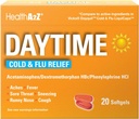 HealthA2Z ® Daytime - 124; Cold & Flu Medicine - 124; Powerful Multi- Systems Daytime (20 Softgels) (Daytime Cold & Flu Medicine (20 Count Pack of 1))