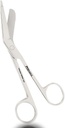 ProMaxCare 5.5 Inch Trauma ollók ápolóknak - Lister kötszer olló Veterinary - Orvosi ollók ápolóknak, sebészet és EMS használat (ezüst)