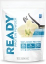 Ready ® Protein por - 25g tejsavó fehérje, 120 kalória, 0g hozzáadott cukor - 7 egyszerű összetevők - nincs mesterséges adalékanyagok - gluténmentes, tiszta és természetes - vanília (1 font táska)