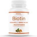 Beard Biotin, Promotes Stronger & Thicker Beard Growth, Powered with A-vitamin, E-vitamin, B7-vitamin, Keratin & Amino Acids Therapy 124; 100% Vegan (60 tabletta - 1 db)