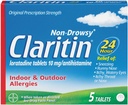 Claritin 24 óra Non- Drowsy Allergia tabletta, 10 mg, 5 gróf (708164)