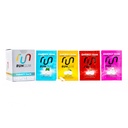 RUN GUM Variety Package Chewing Gum 50mg koffein Taurine & B- Vitamins Per Piece, 24 Pieces (Pack of 12) Sugar Free, Zero Calorie, No Aspartame, and Gluten Free