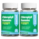 2 Pack klorofill gumik testszagtalanító *, Sugar Free Chewable klorofill Immuntámogató Nők Vegán nem-GMO, 120 gróf