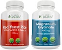 Purely Holistic Red Yeast Rice 1200mg CoQ10 & Niacin + Magnézium Glicinate 400mg - 120 kapszula + 270 tabletta - Készült az USA-ban