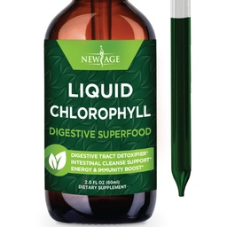 NEW AGE klorofill folyékony cseppek - természetes koncentrátum - Energia booster, emésztés és immunrendszer támogatás, belső dezodor, májfunkció - (2 Fl Oz (1-es csomag))