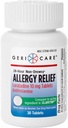 GeriCare Lorine10 mg Non- Drewsy 24- óra Allergia Relief, Antihisztamin Allergia / Sinus Support Tablets for Runny Orr, Tüsszentés, Itchy, 30 Count, 1 Pack.