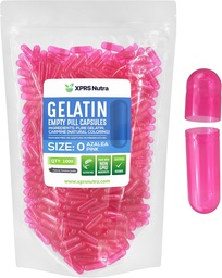 XPRS Nutra mérete 0 üres kapszula - 1000 darab üres zselatin kapszula - pirula DIY kapszula töltelék - tiszta szarvasmarha pill gél kapcsok Do- It- Yourself kiegészítők (Azalea Pink)