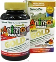 NaturesPlus Animal Parade Gold Children 's Multivitamin - Assorted Cherry, Orange & Grape Flavors - 120 Animal- Formuled Chewable Tablets, Pack of 2 - Vegan, Gluten Free - 120 Total Servings