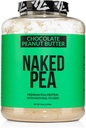 NAKED Pea - Chocolate Peanut Butter Protein aus US & Canadian Farms, Organic Cocoa, Organic Coconut Sugar - No GMO, No Soy, and Gluten Free, Aid Growth and Recovery - 52 Serviers