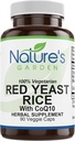 A TERMÉSZET GARDEN ESSENTIONS Red Yeast Rice Organic CoQ10- 90 Veggie Caps 600mg Organic Red Rice Yeast Plus Co Q 10 - Natings Support for cholesterin