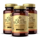 Solgar Folate 666 mcg DFE (Folic Acid 400 mcg) - 250 tabletta, 3 - Prenatal Support - Non-GMO, Vegan, Gluten Free, Dairy Free, Kosher - 750 teljes adag