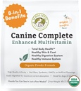 Wholistic Pet Organics Canine Complete - Dog Multivitamin Powder - 4 Lb - Tägliche Hunde-Vitamine und Ergänzungen für hausgemachte Lebensmittel - Immunsystem, Haut, Fleisch & Gesamtgesundheit - Kleine und große Zucht