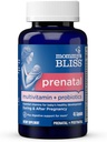 Mami's Bliss Prenatal Multivitamin + Probiotikum für Frauen w/ Folsäure, unterstützt Baby-Entwicklung & Mutter Verdauung w/ Zink, Vitamin B6 & B12, Ginger & Choline, Vegan & Gluten Free (45 Servierungen)