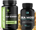 Irish Sea Moss and Green Tea Súly Loss Pills - 124; Metabolizmus Booster & Thyroid Support with Bladderwrack, Burdock Root & Green Coffee - 124; Appetite Suppressant & Immune Support - 124; 90 & 120 Capsules