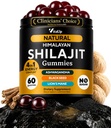 Himalájai Shilajit gumicukor férfiaknak és nőknek - Pure Shilajit férfiaknak gumicukor - Sugar Free Gumim Supplements with Fulvic Acid - Egészséges öregedés, Immun & Energy Support - 60 Count