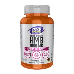 NOW Foods Sports Nutrition, HMB (β- Hydroxy β- Metilbutirát), Double Strength 1000 mg, 90 tabletta