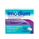 Imodium Multi- Sympathic Relief Caplets, Loperamide Hydrochloride & Simeticone Anti- Hasmenés elleni gyógyszer Hasmenés -, Gáz, puffadás, görcsök és nyomás, HSA / FSA Támogatható, 12