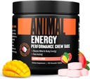 Animal Energy Chews, Fast Action Energy with koffein, Nootropics and Sea Salt for Focus and Pre Workout - Kényelmes és finom sajtok Format - Mango