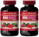 Gehirn und Gedächtnis Power Boost - Goji Berry - Natürliche ANTIOXIDANT-Komplex, Immununterstützung, Noni Ergänzung Pillen, Mangosteen Extrakt, Acai Berry, Superfruit-Komplex, Energie Booster, 2 Flaschen 120 Caps