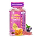 Squiggles Sniffle Berries Elderberry Gumies with Bee Propolis & Echinacea, Kids Immune Booster, Propolis Gumies for Health, Toddler Vitamins for Immune Support, Tasty Chewy Gumy (100 gróf)