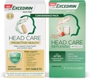 Excedrin Head Care Proactive Health Diétás Kiegészítés - 110 Count and Head Care Repulish Plus Focus Drink Mix 24 csomagból