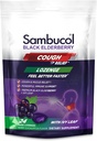 Sambucol Black Elderberry Cough Relief Lozenges - Köhögés cseppek felnőtteknek, Sambucus Elderberry Lozenges, Ivy Leaf, Köhögés & Mucus Relief, Immun Support, Berry Eucalyptus - 24 gróf, 3 csomag
