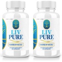 Rize laborok - LivPure Powered by Nature - Advanced Formula - Pure Support Dietary Supplement for Life Support, Extra Strength, Vegan, Májfunkciós tabletták (120 kapszula)