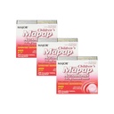 MAJOR Gyermek Mapap Acetaminophen 160 mg rágótabletta - Fájdalom-enyhítő / Lázcsökkentő - Aszpirin mentes - Ibuprofen mentes - a 2-11- 24 éves korig (3 csomag)