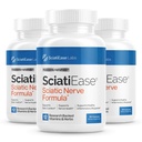 SciatiEase Sciatic Nerve Health Support Supplement - Idegtámogató képlet AlphaPalm, Borsó, B-vitamin Complex, Alfa Lipoic Acid 300mg - 3 palackok