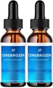 Cerebrozen Tinnitus Fülcseppek - Cerebrozen 24, Cerebrozen folyékony cseppek, Cerebrozen Vélemények, Cerebrozen cseppek a fül megkönnyebbülésére (2 Pack - 120 ML)