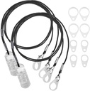 MEDca hallókészülék - Védelmező az Anti Lanyard Cord - Rope hurkokkal és Clip és biztonsági Clip Ideal a fül mögött hallókészülék és személyes hang erősítők, (csomag 2)