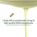 Oleocan ™ kapszula - 90 napos ellátás - Premium EVOO polifenol kiegészítés - 3,5mg oleocanthal és 3,5mg oleacein - Broad Spectrum