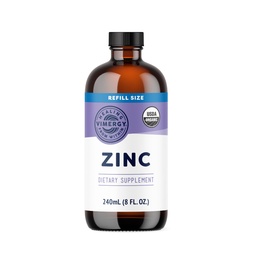 Vimergy Organic Cink kiegészítők Nők és férfiak (7, 5 mg folyékony cink Per Serving) Fast- Absorbing Immune Support, Promotes Egészséges Bones & Skin, USDA Certified Organic, Vegan, 120 szervadékok (240ml)