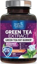 Zöld tea kivonat tabletták - 98% Szabványosított EGCG 1300mg 3X Erő a természetes energiához - Támogatja a szív és antioxidáns egészség gyógynövény & Immunszuppresszív kiegészítés polifenolok és katechinek - 120 kapszula