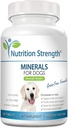 Ásványok kutyáknak, Support Cells & Nerves, Fortify Bones & Muscles, Promote Teljes egészség Kalcium, Foszfor, Magnézium, Kálium, Szelén, Vas, Cink, 120 rágótabletta