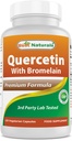 Legjobb természetes quercetin Bromelain Veggie Kapszulával - 800mg Quercetin & 165 mg Bromelain (2400 GDU / g), 120