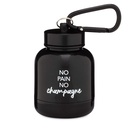 ONMYWHEY - Protein Powder & Supplement Funnel Keychain, Portable To-Go Container für das Fitnessstudio, Workouts, Fitness, & Travel - TSA genehmigt, Kein Schmerz Keine Champagne