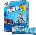 CLIF KID ZBAR - Protein Granola Bars - Cookie és Creme Flavor - Non-GMO - Organic -Ebéd Box Snacks (1.27 Ounce Energy Bars, 10 Count)
