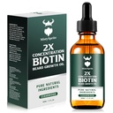 Beard Growth Oil - 2X Koncentráció Biotin Beard Oil for Men (2 oz) - Természetes Mens Beard Oil Argan Oil, Jojoba Oil and Vitamin, Beard Growth Softener, Moisturizer (Cedarwood)