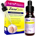 ZanaQuick Extra Strength Toenail & Fingernail Javító cseppek - Körömápoló megújítás vékony, sérült és elszíneződött körmök - 1 csomag, 0,50 fl oz