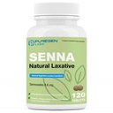 Puregen Labs Senna 8,6 mg tabletta (120 tabletta) - Székrekedés, puffadás, gázképződés, szabálytalanságok enyhítése természetes érzékszervekkel