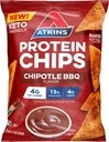 Atkins Chipotle BBQ fehérje chipek, 4g Net szénhidrát, 13g fehérje, glutén mentes, alacsony glikémiás, Keto Friendly, 12 gróf