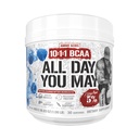 5% Táplálkozás Rich Piana AlldayyouMay BCAA Premium Intra & Post Workout Amino Acids, EAA, Electrolites Amino 124; Hidratáció, Endurance, Recovery 124; Vegan & Keto 124; 16.4 oz, 30 Srvgs (kék málna)