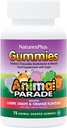 NaturesPlus Animal Parade Source of Life Gumies - Natural Orange, Grape and Cherry Flavor - 75 Animal Forped Gumies - Whole Food Kid 's Multivitamin - Gluten- Free - 37 Servings