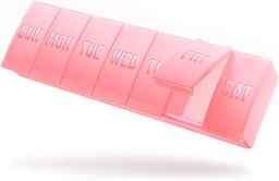 Barhon Big Weekly Pill Organizer, Big Vitamin Organizer Case for 7 Day, Travel Medicine Pill Box to Hold különböző kiegészítők és halolaj, Sakura Pink