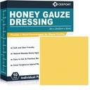 Manuka Honey Gaze sebhely 2 "x 2", 10 Pack Manuka Honey Weund Care tapaszok, Orvosi fokozatú mézes kötszerek sebápolás, Honey Patch gyorsabb gyógyítás a Burns, Abrasions, Cuts és Scalds