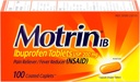 Motrin IB, Ibuprofen 200mg Tabletten, Pain Reliever & Fever Reducer für Muskelerfolge, Kopfschmerzen, Rückenschmerzen, Menstrual Cramps & Minor Arthritis Pain, NSAID, 100 Ct