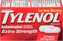 TYLENOL Extra Strength Acetaminophen 500 mg Caplets 24 mindegyik