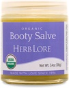 Herb Lore Organic Booty Salve - Natural Sooting Ointment - Herbal Comfort Cream érzékeny, delicate területek és viszketés (3.4 oz)