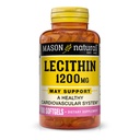 MASON NATURAL Lecithin 1200 mg - Egészséges szív- és érrendszer, Máj - és reproduktív egészség, 100 Softgel